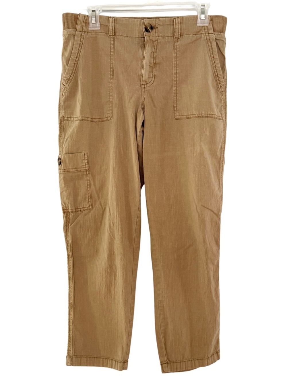 Sonoma Woman’s Cargo Lightweight Dry Fabric Capri Pants in Tan Khaki 10